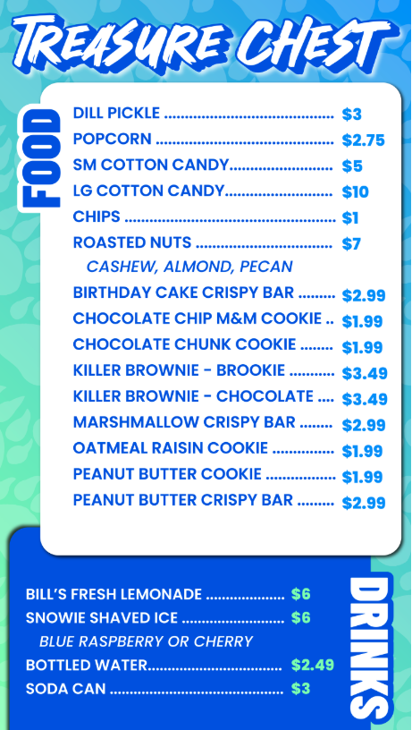 Treasure Chest Menu