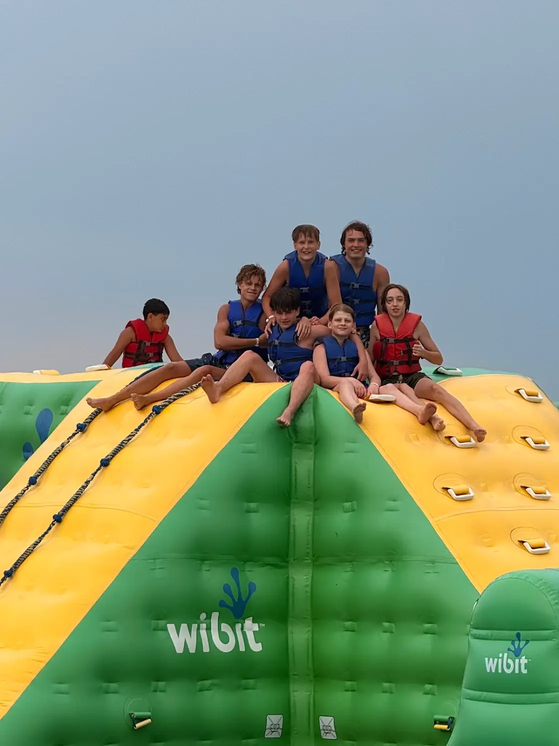 Family enjoying time on Adventure Island during their visit to Bear Paw Adventure Park.